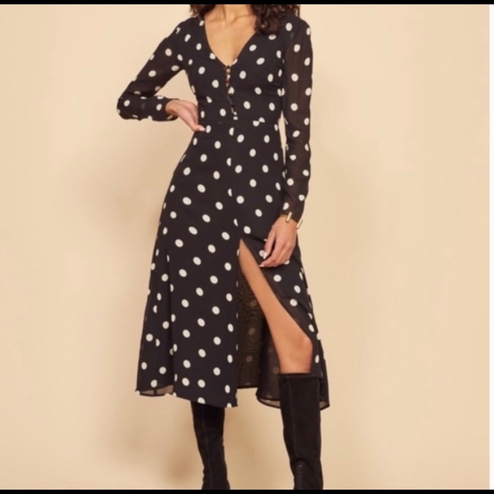 NWT - Reformation Orchard Polka Dress size 2